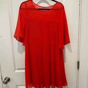 NWT Anthropologie Maeve Dress in orange/coral